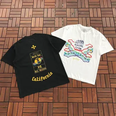 ¥~85 ANTI SOCIAL SOCIAL CLUB T-SHIRT 55041288 (im 185CM 70KG iwear size M in the photo)
