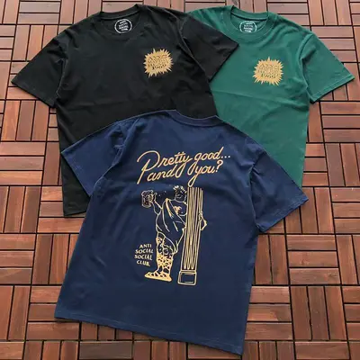 ¥~85 ANTI SOCIAL SOCIAL CLUB T-SHIRT 55041654 (im 185CM 70KG iwear size M in the photo)