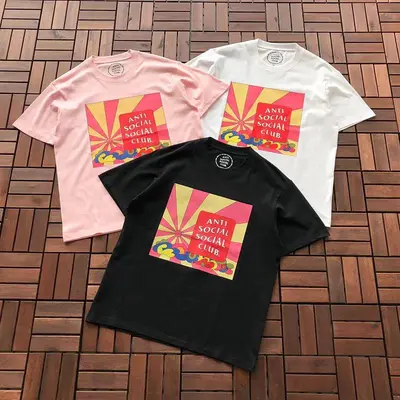 ¥~85 ANTI SOCIAL SOCIAL CLUB T-SHIRT 55041540 (im 180CM 68KG iwear size M in the photo)
