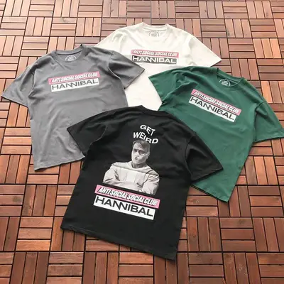 ¥~85 ANTI SOCIAL SOCIAL CLUB T-SHIRT 55041539 (im 180CM 68KG iwear size M in the photo)