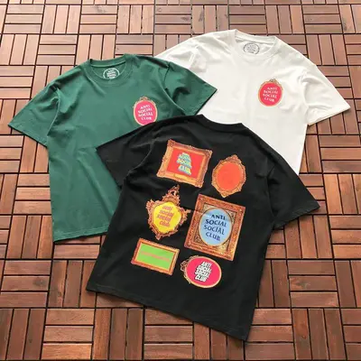 ¥~85 ANTI SOCIAL SOCIAL CLUB T-SHIRT 55041538 (im 180CM 68KG iwear size M in the photo)
