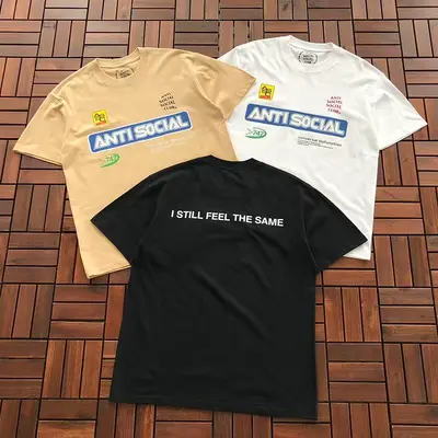 ￥~85 ANTI SOCIAL SOCIAL CLUB T-SHIRT 55041286 (im 185CM 70KG iwear size M in the photo)