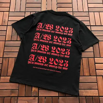￥ ~ 85 ANTI SOCIAL SOCIAL CLUB T-SHIRT 55041707 (im 180CM 68KG iwear size M in the photo)