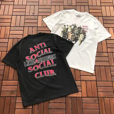 ￥~85 ANTI SOCIAL SOCIAL CLUB T-SHIRT 55041702 (im 180CM 68KG iwear size M in the photo)