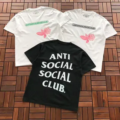¥~85 ANTI SOCIAL SOCIAL CLUB T-SHIRT 55041549 (im 185CM 70KG iwear size M in the photo)