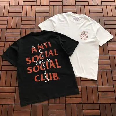 ¥~85 ANTI SOCIAL SOCIAL CLUB T-SHIRT 55041599 (im 185CM 70KG iwear size M in the photo)