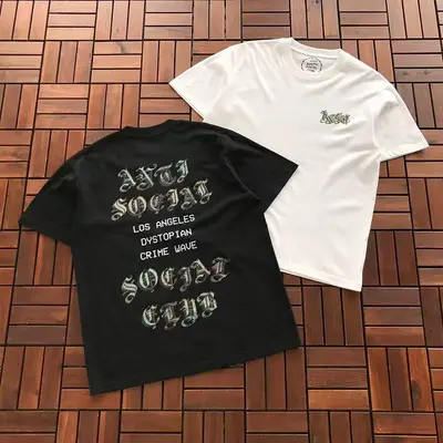 ¥~85 ANTI SOCIAL SOCIAL CLUB T-SHIRT 55041548 (im 185CM 70KG iwear size M in the photo)