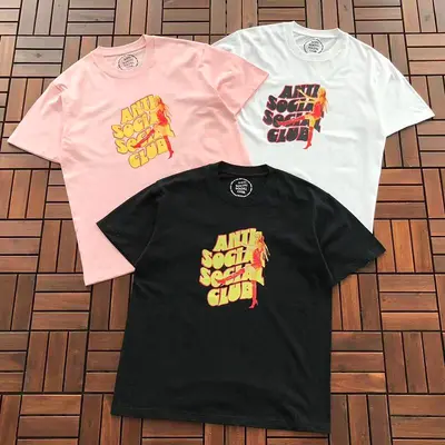 ¥~85 ANTI SOCIAL SOCIAL CLUB T-SHIRT 55041595 (im 185CM 70KG iwear size M in the photo)
