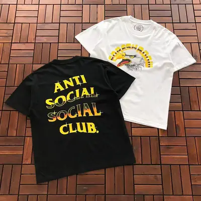 ¥~85 ANTI SOCIAL SOCIAL CLUB T-SHIRT 55041547 (im 185CM 70KG iwear size M in the photo)