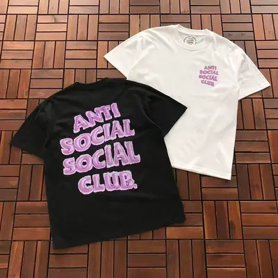 ¥~85 ANTI SOCIAL SOCIAL CLUB T-SHIRT 55041544 (im 185CM 70KG iwear size M in the photo)
