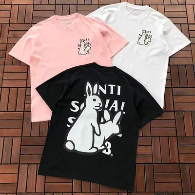 ￥~85 ANTI SOCIAL SOCIAL CLUB T-SHIRT 55041488 (im 185CM 80KG iwear size M in the photo)