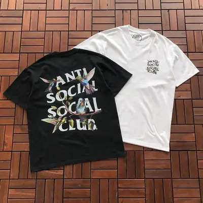 ￥~85 ANTI SOCIAL SOCIAL CLUB T-SHIRT 55041405 (im 185CM 70KG iwear size M in the photo)
