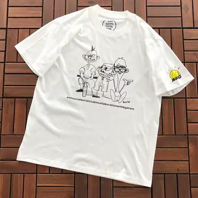 ￥~85 ANTI SOCIAL SOCIAL CLUB T-SHIRT 55041589 (im 185CM 70KG iwear size M in the photo)