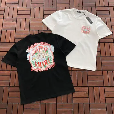 ￥~85 AMIRI T-SHIRT 77041519 (im 185CM 80KG iwear size S in the photo)
