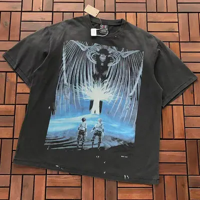 ￥~86 SAINT MICHAEL T-SHIRT 77041768 (im 185CM 80KG iwear size M in the photo)