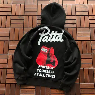 ￥~129 PATTA HOODIE FLEECE 77041784 (im 185CM 80KG iwear size M in the photo)