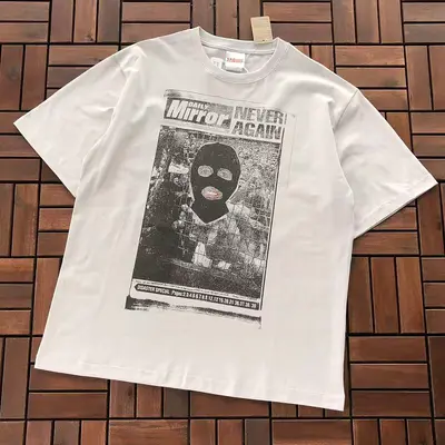 ￥~86 SAINT MICHAEL & JAMIE REID DESTROY DAILY MIRROR T-SHIRT 77041761