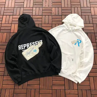 ¥~185 REPRESENT HOODIE 66041942 (im 176CM 58KG iwear size M in the photo)