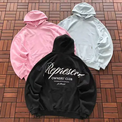 ¥~185 REPRESENT HOODIE 66041902 (im 176CM 58KG iwear size M in the photo)