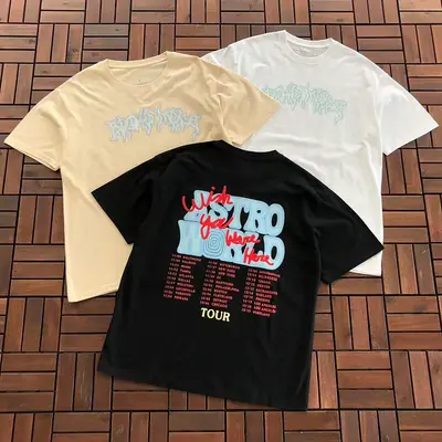 ¥~79 TRAVIS SCOTT T-SHIRT 77042113 (im 185CM 80KG iwear size M in the photo)