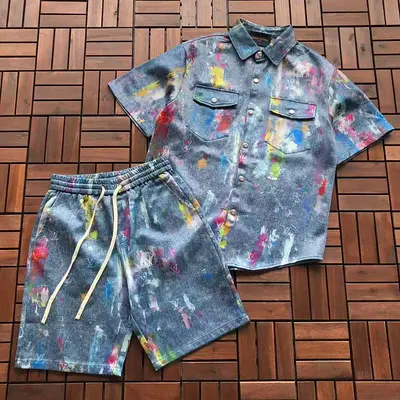 ￥~268 L🔥T-SHIRT SHIRT SHORTS 77042281 (im 185CM 80KG iwear size L in the photo)