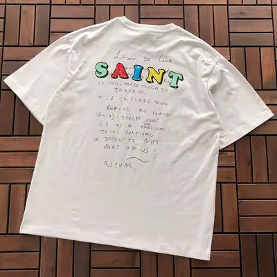 ￥~86 SAINT MICHAEL T-SHIRT 77042240 (im 185CM 80KG iwear size M in the photo)