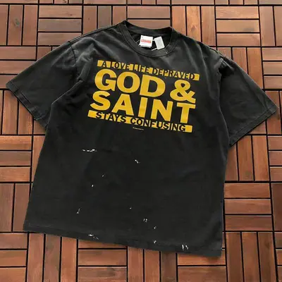 ￥~95 SAINT MICHAEL T-SHIRT 77042239 (im 185CM 80KG iwear size M in the photo)