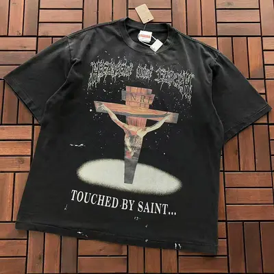 ￥~99 SAINT MICHAEL T-SHIRT 77042246 (im 185CM 80KG iwear size M in the photo)