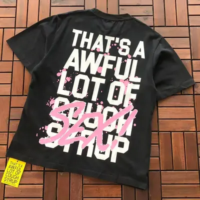 ￥~79 TH🔥T'S A AW🔥UL L🔥T OF C.. T-SHIRT 77042235 (im 185CM 80KG iwear size S in the photo)
