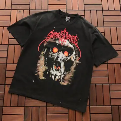 ¥~95 SAINT MICHAEL T-SHIRT 77042368 (im 176CM 58KG iwear size L in the photo)