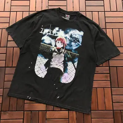 ¥~95 SAINT MICHAEL T-SHIRT 77042376 (im 176CM 58KG iwear size XL in the photo)