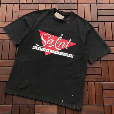¥~95 SAINT MICHAEL T-SHIRT 77042355 (im 176CM 58KG iwear size M in the photo)