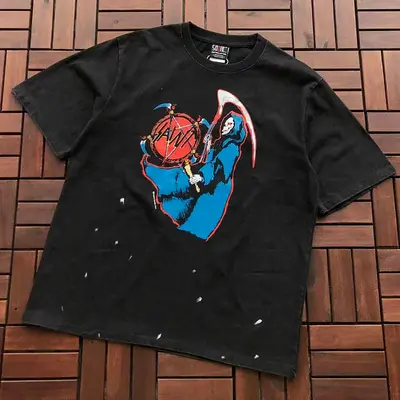 ¥~95 SAINT MICHAEL T-SHIRT 77042340 (im 176CM 58KG iwear size M in the photo)