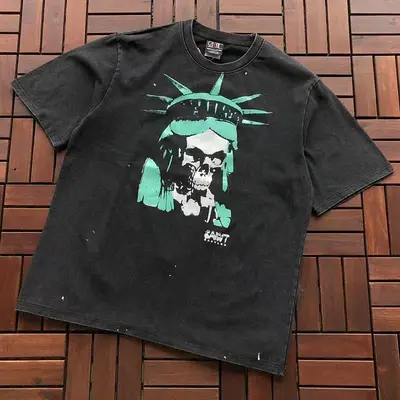 ¥~95 SAINT MICHAEL T-SHIRT 77042351 (im 176CM 58KG iwear size M in the photo)