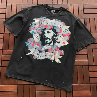 ¥~95 SAINT MICHAEL T-SHIRT 77042363 (im 176CM 58KG iwear size XL in the photo)
