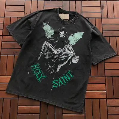 ¥~95 SAINT MICHAEL T-SHIRT 77042361 (im 176CM 58KG iwear size M in the photo)