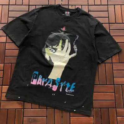 ¥~95 SAINT MICHAEL T-SHIRT 77042366 (im 176CM 58KG iwear size L in the photo)