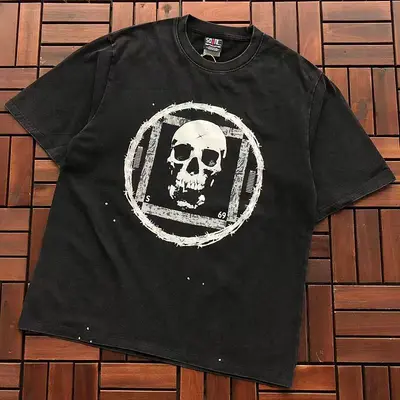 ¥~95 SAINT MICHAEL T-SHIRT 77042354 (im 176CM 58KG iwear size M in the photo)