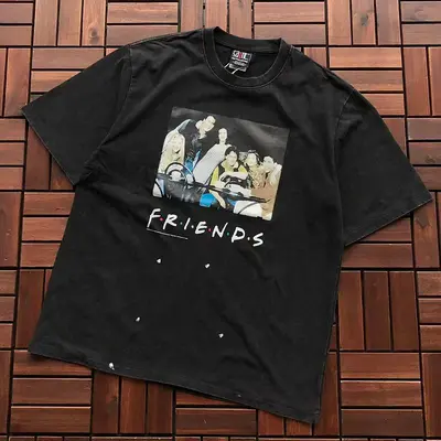 ¥~95 SAINT MICHAEL T-SHIRT 77042353 (im 176CM 58KG iwear size M in the photo)