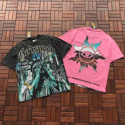 ¥~89 GODSPEED T-SHIRT 77042305 (im 176CM 58KG iwear size M in the photo)