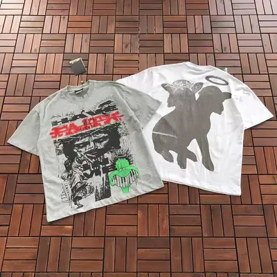 ¥~79 HELLSTAR T-SHIRT 77042307 (im 176CM 58KG iwear size M in the photo)