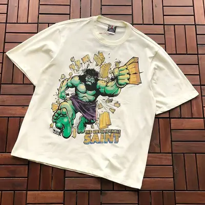 ¥~85 SAINT MICHAEL T-SHIRT 77042393 (im 176CM 58KG iwear size L in the photo)