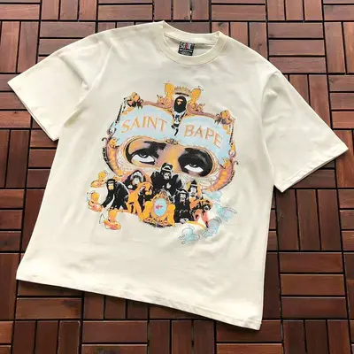 ¥~86 SAINT MICHAEL T-SHIRT 77042392 (im 176CM 58KG iwear size S in the photo)