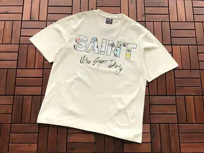 ¥~85 SAINT MICHAEL T-SHIRT 77042389 (im 176CM 58KG iwear size M in the photo)