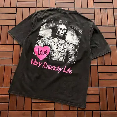¥~95 SAINT MICHAEL T-SHIRT 77042367 (im 176CM 58KG iwear size S in the photo)