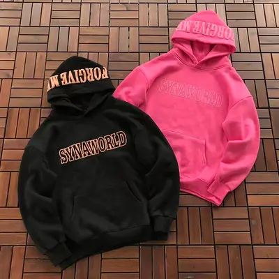 ￥~125 SYNA HOODIE FLEECE 77042402 (im 176CM 58KG iwear size S in the photo)