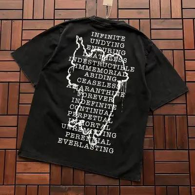 ￥~95 SAINT MICHAEL T-SHIRT 77042318 (im 176CM 58KG iwear size M in the photo)