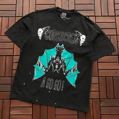 ￥~95 SAINT MICHAEL T-SHIRT 77042329 (im 176CM 58KG iwear size M in the photo)