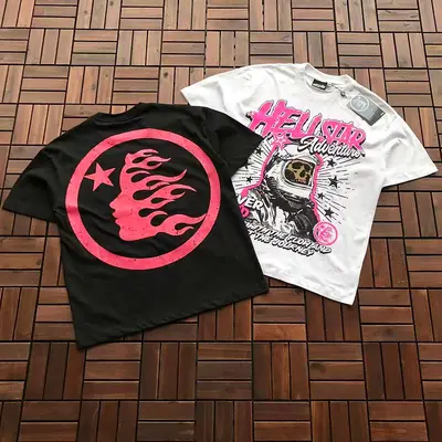 ￥~79 HELLSTAR T-SHIRT 77042314 (im 176CM 58KG iwear size M in the photo)