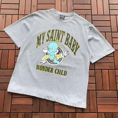 ￥~85 SAINT MICHAEL T-SHIRT 77042380 (im 176CM 58KG iwear size M in the photo)